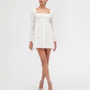 Hill House - The Cosette Dress - White Broderie Anglaise